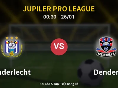 Kết Quả: Anderlecht 0-0 Dender – Highlight & Bàn Thắng | Jupiler Pro League