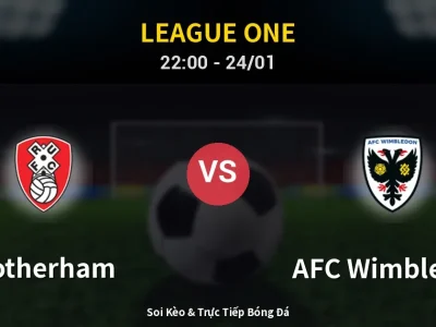 Soi Kèo Rotherham vs AFC Wimbledon – 22:00 24/01 | Nhận Định, Dự Đoán Tỷ Số