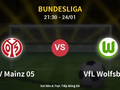 Soi Kèo FSV Mainz 05 vs VfL Wolfsburg – 21:30 24/01 | Nhận Định, Dự Đoán Tỷ Số