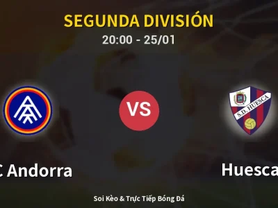 🔴 Trực Tiếp: FC Andorra 1-1 Huesca – Link Xem Segunda División (Full HD)