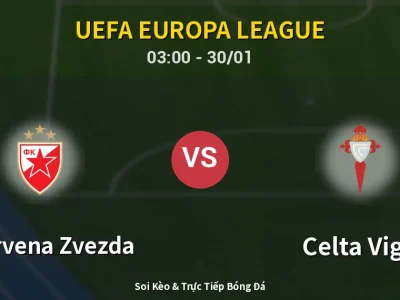Kết Quả: FK Crvena Zvezda 1-1 Celta Vigo – Highlight & Bàn Thắng | UEFA Europa League