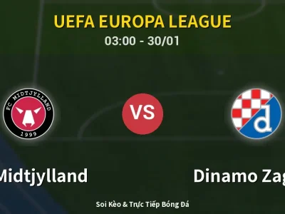 Kết Quả: FC Midtjylland 2-0 Dinamo Zagreb – Highlight & Bàn Thắng | UEFA Europa League