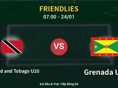 Kết Quả: Trinidad and Tobago U20 1-1 Grenada U20 – Highlight & Bàn Thắng | Friendlies