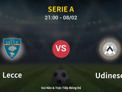 🔴 Trực Tiếp: Lecce 1-1 Udinese – Link Xem Serie A (Full HD)