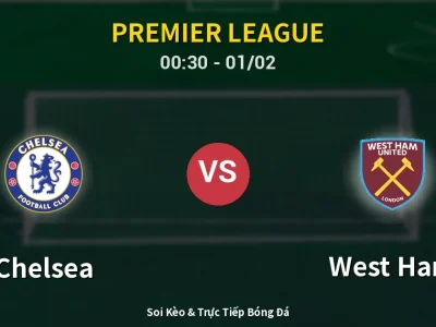 Kết Quả: Chelsea 3-2 West Ham – Highlight & Bàn Thắng | Premier League
