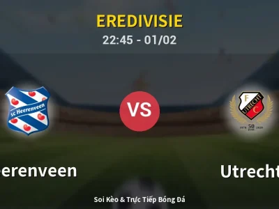 Soi Kèo Heerenveen vs Utrecht – 22:45 01/02 | Nhận Định, Dự Đoán Tỷ Số