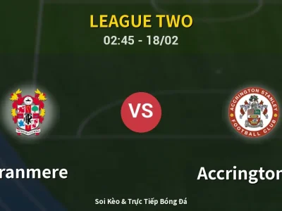 Kết Quả: Tranmere 0-1 Accrington ST – Highlight & Bàn Thắng | League Two