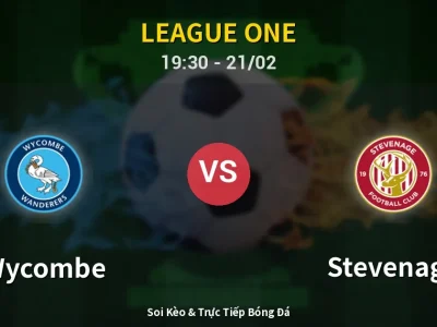 Kết Quả: Wycombe 3-1 Stevenage – Highlight & Bàn Thắng | League One