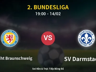 🔴 Trực Tiếp: Eintracht Braunschweig 2-0 SV Darmstadt 98 – Link Xem 2. Bundesliga (Full HD)