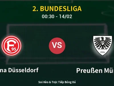Kết Quả: Fortuna Düsseldorf 0-0 Preußen Münster – Highlight & Bàn Thắng | 2. Bundesliga