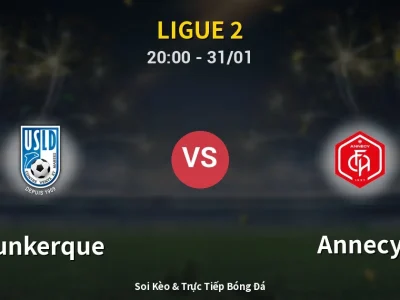 🔴 Trực Tiếp: Dunkerque 0-1 Annecy – Link Xem Ligue 2 (Full HD)