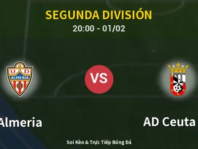 🔴 Trực Tiếp: Almeria 3-1 AD Ceuta FC – Link Xem Segunda División (Full HD)