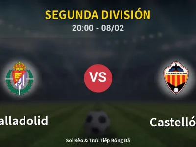 🔴 Trực Tiếp: Valladolid 0-3 Castellón – Link Xem Segunda División (Full HD)