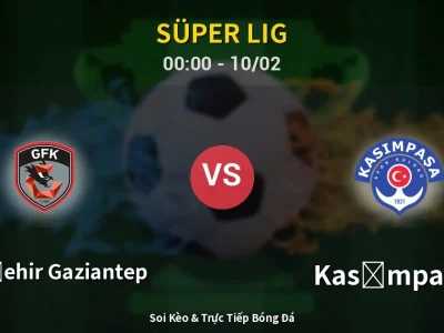 Kết Quả: Gazişehir Gaziantep 2-1 Kasımpaşa – Highlight & Bàn Thắng | Süper Lig