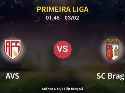Kết Quả: AVS 0-4 SC Braga – Highlight & Bàn Thắng | Primeira Liga