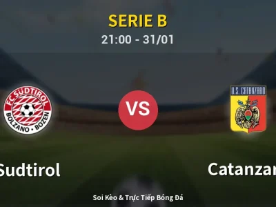 🔴 Trực Tiếp: Sudtirol 2-1 Catanzaro – Link Xem Serie B (Full HD)