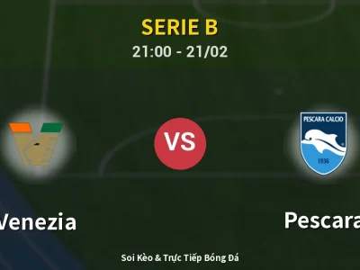 🔴 Trực Tiếp: Venezia 2-2 Pescara – Link Xem Serie B (Full HD)