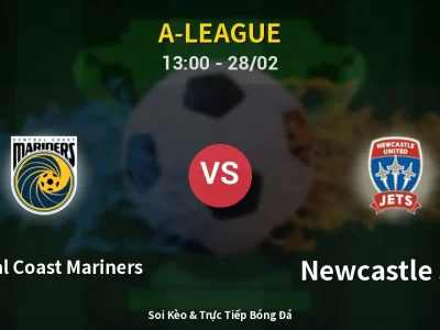 Kết Quả: Central Coast Mariners 0-0 Newcastle Jets – Highlight & Bàn Thắng | A-League