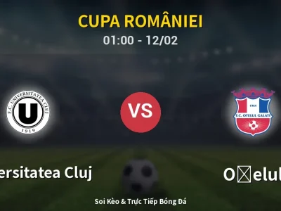 Kết Quả: Universitatea Cluj 2-0 Oţelul – Highlight & Bàn Thắng | Cupa României