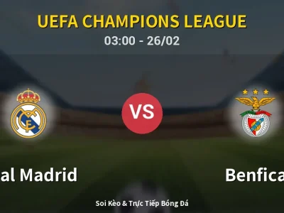 Kết Quả: Real Madrid 2-1 Benfica – Highlight & Bàn Thắng | UEFA Champions League
