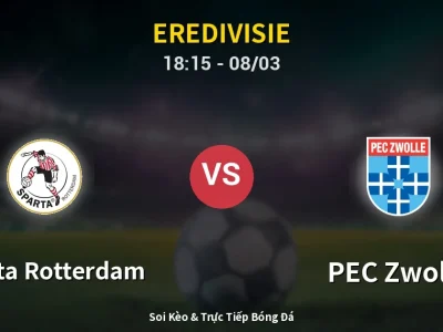 Kết Quả: Sparta Rotterdam 1-1 PEC Zwolle – Highlight & Bàn Thắng | Eredivisie