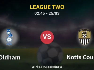 Kết Quả: Oldham 3-0 Notts County – Highlight & Bàn Thắng | League Two