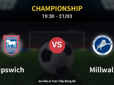 🔴 Trực Tiếp: Ipswich 1-1 Millwall – Link Xem Championship (Full HD)