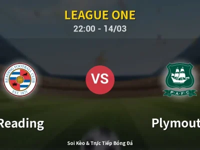 🔴 Trực Tiếp: Reading 2-1 Plymouth – Link Xem League One (Full HD)
