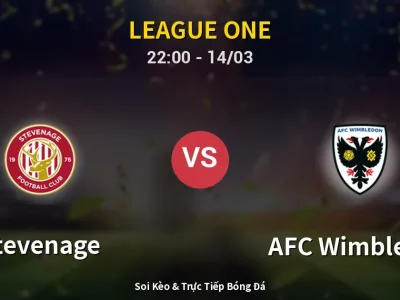 🔴 Trực Tiếp: Stevenage 1-0 AFC Wimbledon – Link Xem League One (Full HD)