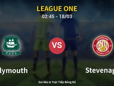 Kết Quả: Plymouth 1-0 Stevenage – Highlight & Bàn Thắng | League One