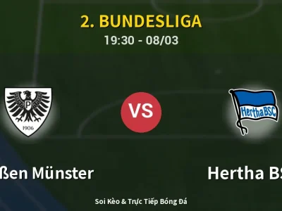 🔴 Trực Tiếp: Preußen Münster 1-1 Hertha BSC – Link Xem 2. Bundesliga (Full HD)