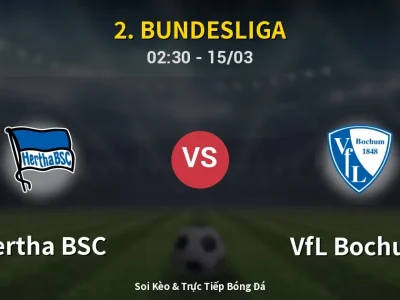 Kết Quả: Hertha BSC 1-1 VfL Bochum – Highlight & Bàn Thắng | 2. Bundesliga