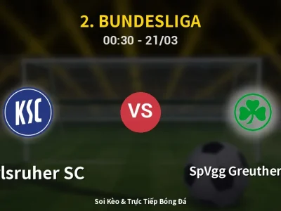 Kết Quả: Karlsruher SC 3-1 SpVgg Greuther Fürth – Highlight & Bàn Thắng | 2. Bundesliga