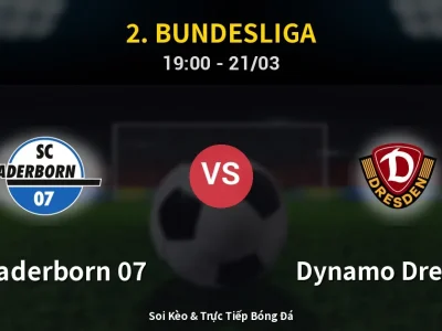 Kết Quả: SC Paderborn 07 2-1 Dynamo Dresden – Highlight & Bàn Thắng | 2. Bundesliga
