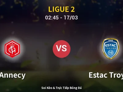 Kết Quả: Annecy 1-2 Estac Troyes – Highlight & Bàn Thắng | Ligue 2