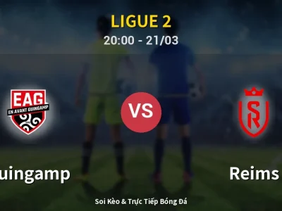 🔴 Trực Tiếp: Guingamp 0-1 Reims – Link Xem Ligue 2 (Full HD)