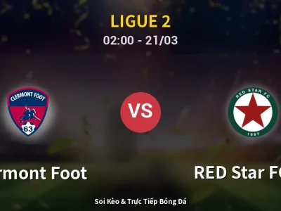 Kết Quả: Clermont Foot 0-1 RED Star FC 93 – Highlight & Bàn Thắng | Ligue 2