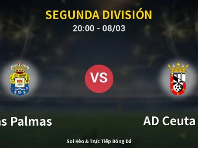🔴 Trực Tiếp: Las Palmas 1-0 AD Ceuta FC – Link Xem Segunda División (Full HD)