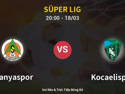 Kết Quả: Alanyaspor 5-0 Kocaelispor – Highlight & Bàn Thắng | Süper Lig