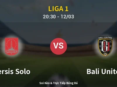 🔴 Trực Tiếp: Persis Solo 0-0 Bali United – Link Xem Liga 1 (Full HD)