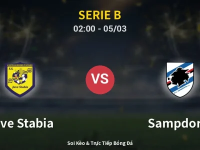 Kết Quả: Juve Stabia 1-1 Sampdoria – Highlight & Bàn Thắng | Serie B