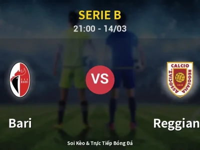 🔴 Trực Tiếp: Bari 4-0 Reggiana – Link Xem Serie B (Full HD)