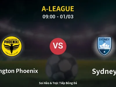 Kết Quả: Wellington Phoenix 0-1 Sydney – Highlight & Bàn Thắng | A-League