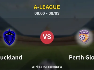 Kết Quả: Auckland 2-2 Perth Glory – Highlight & Bàn Thắng | A-League