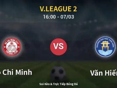 Kết Quả: Ho Chi Minh 0-0 Văn Hiến – Highlight & Bàn Thắng | V.League 2