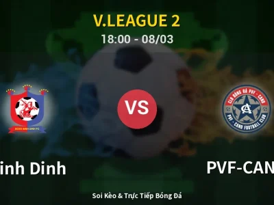 Kết Quả: Binh Dinh 2-0 PVF-CAND – Highlight & Bàn Thắng | V.League 2