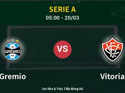 Kết Quả: Gremio 2-0 Vitoria – Highlight & Bàn Thắng | Serie A