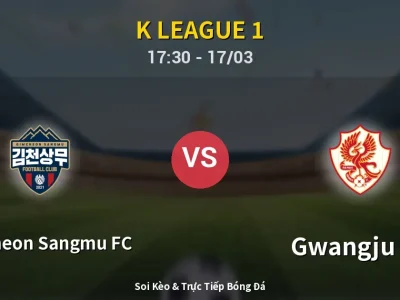 🔴 Trực Tiếp: Gimcheon Sangmu FC 0-0 Gwangju FC – Link Xem K League 1 (Full HD)