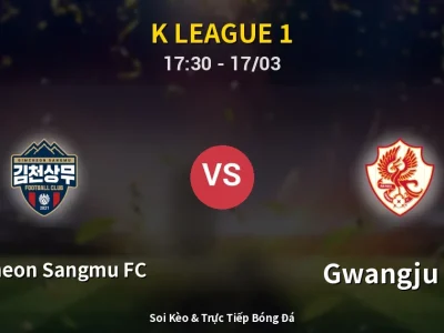 Kết Quả: Gimcheon Sangmu FC 1-1 Gwangju FC – Highlight & Bàn Thắng | K League 1