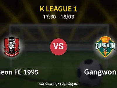 Kết Quả: Bucheon FC 1995 0-0 Gangwon FC – Highlight & Bàn Thắng | K League 1